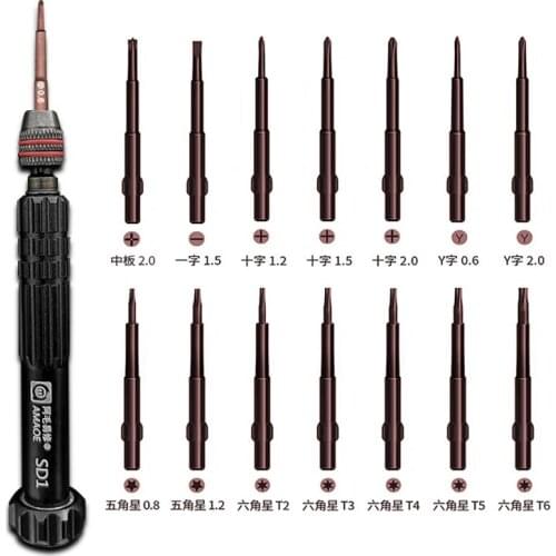 High Quality Amaoe SD1 Screwdriver Sets High Hardness with Magnetic Torx Phillips Screwdriver Phone Repair Tools