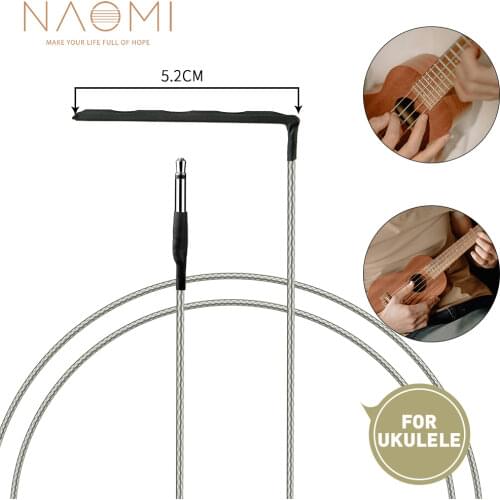NAOMI 10PCS Micro Piezo Ukulele Braided Wire Ukelele Piezo Saddle 52mm Piezo Rod For Ukulele Diy Use