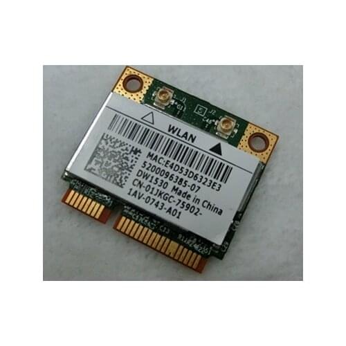 Wholesale New DW1530 Broadcom BCM943228HM4L BCM43228 802.11a/b/g/n half Mini Pci-e card for Dell 1320 1370 1564 1764