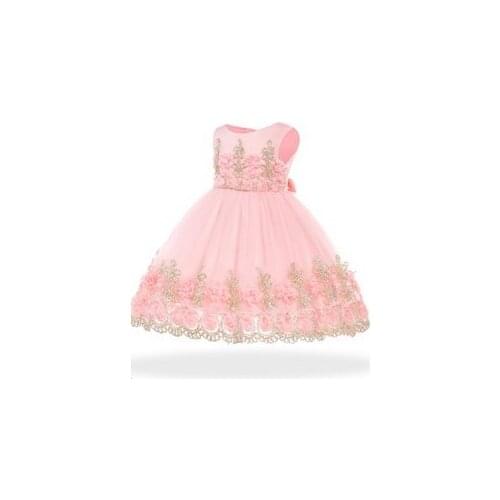 2020 Infant Baby Girls Flower Dresses Christening Gowns Newborn Babies Baptism Clothes Princess tutu Birthday Christmas Dress