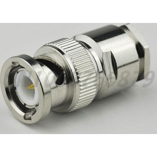 RF electrical wire terminal connector BNC Plug Clamp straight connector for coaxial cable LMR300 KSR300 50-5