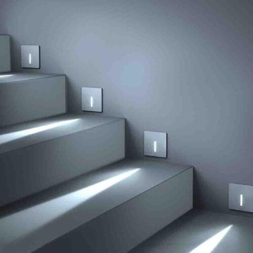 3W Luxury Waterproof LED Stair Light Outdoor Step Lights Embedded Wall Corner Light Pathway LED Footlight LED Porch Wall Lamp