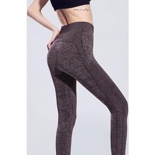 SALSPOR Fashion Women Leggings High Waist Quick Drying Compression Athletic Pants Super Elastic Outdoor Leggings Training Pants