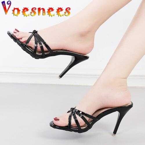 Sandals Woman Shoes PU Cross Belt Red Party Slippers Open Toe Ladies Beach Sandals Roman Gladiator Sandals Non-slip Flip Flop