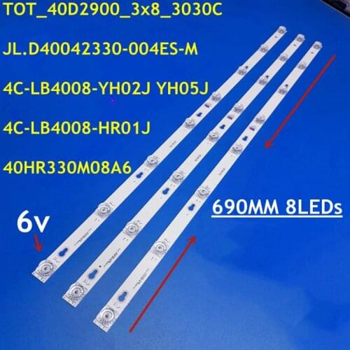 15 PCS/lot LED backlight strip for Toshiba L40F3301B 40A730U 40l2600 L40D2900F TCL F40S5916 40S305 TOT_40D2900 40HR330M08A6 V8