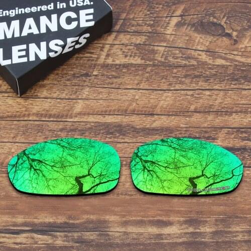 ToughAsNails Resist Seawater Corrosion Polarized Replacement Lenses for Oakley Juliet Sunglasses Green Mirrored (Lens Only)