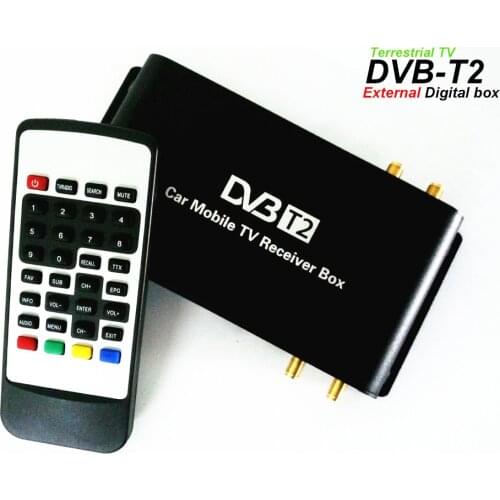 Hiriot Mobile Car DVB-T2 DVB-T TV Receiver Digital TV Box TV Tuner Four Antenna HDMI 1080p For Car DVD Android Player H.264 MPG4