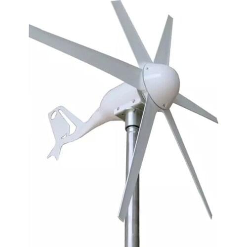 Wind Turbine Generator 400W Small Start Wind Speed 24V 12V AC Three-phase output 6pcs Blades