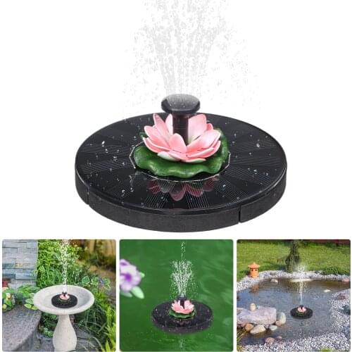 Solar Powered Fountain Pump Solar Water Fountain Outdoor Solar Fountain for Garden Bird Bath Fish Tank Patio Pond Decoration
