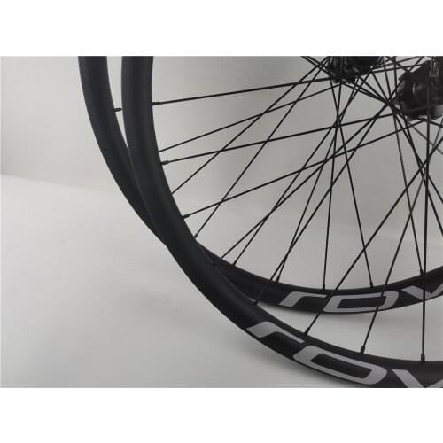 High quality MTB Carbon wheelset Tubuless 32mm surface UD matte bosst hubs mountain 29er carbon wheels with POWERWAY CT36