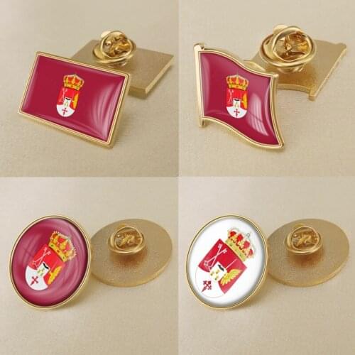 Coat of Arms of Albacete Province of Spain Flag Lapel Pins/Broochs/Badges