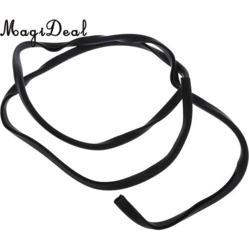 MagiDeal Durable 115cm 1Pc Carbon Paddle Guard Paddleboerd Surfboad Edge Protector for Surfing Longboard Water Sports Black