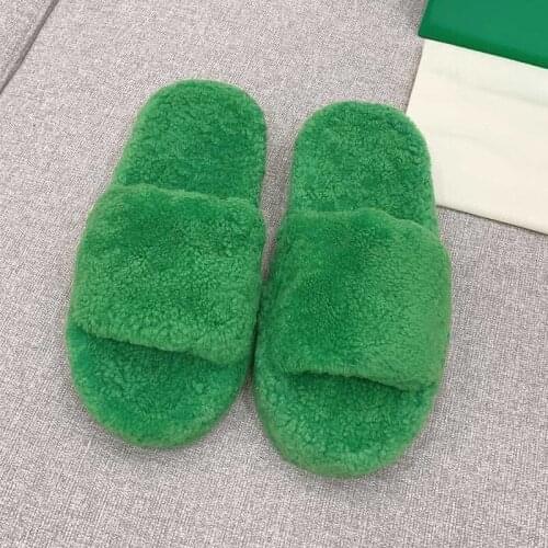 2021 New Winter Soft Casual Indoor Slippers For Women Warm Cute Household Plush Flats Non Slip Lazy Fashion Female Home Shoes