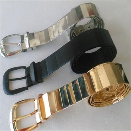 Newest Design Waist Belt Chain Punk Hip-hop Trendy Women Belts Lady Fashion silver Pin Buckle leather Waistband Jeans CL03