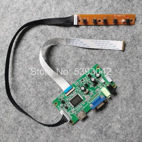 For B140XTN07.1/2/3 14" AUO laptop LCD screen 1366*768 VGA monitor controller drive board EDP 30Pins WLED DIY kit