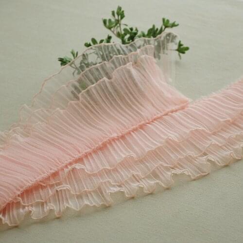 1M Tulle Lace Fabric Sewing Lace Trim Guipure Craft 15cm Ribbon White Grey Laces Fabric Evening Dress encajes para costura F08