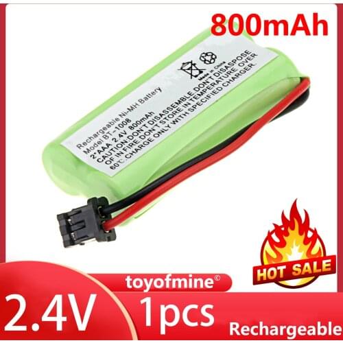 1pc BT-1008 Pro 800mAh 2.4v For Uniden Cordless Phone Rechargeable Ni-MH Battery