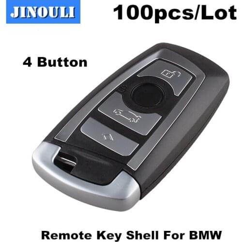 100pcs DHL Free shipping Smart Remote Key Case for BMW 3 5 New 7 Series F Series X1 X3 X5 Replacement Car Key Shell Blanks