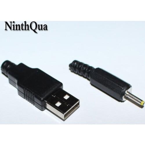 2pairs Male USB + 2.5*0.7mm DC Power Plug Charger jack DIY Connector for Pipo M9 Pro 3G Ampe A10 Deluxe Sanei N10 Q88 NABI ect