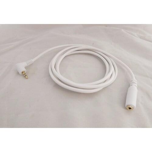 2pcs 1.5m/5ft 2.5mm Male Stereo Right Angle To Female Adapter Audio Extension Cable