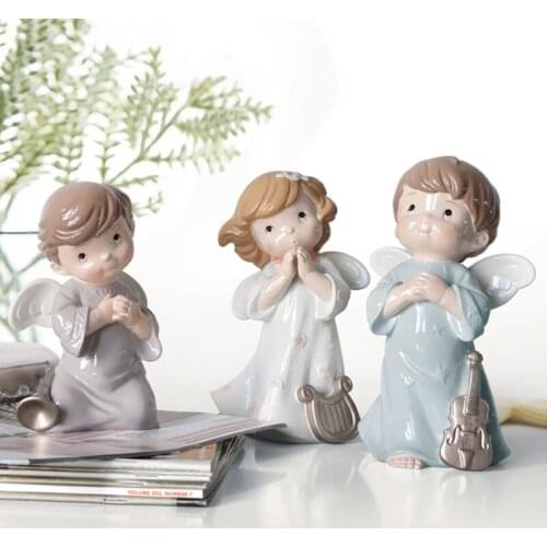 Newborn Baby Accessories Cartoon Character Creative Lucky Angel Small Resin Ornaments Desktop Display Photography Props