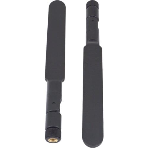 2 piece/lot Black wifi Antenna dual-band 2.4g 5.8ghz Omni 5dbi Aerial RP SMA male Connector 5.8g Antenna Free shipping