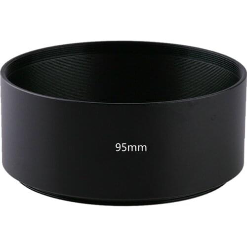 Camera Lens Hood Metal Tele Telephoto 95mm Screw-in Tubular For 77mm Lens filter