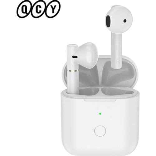 QCY T8 Bluetooth Earphone Semi-in-ear Wireless TWS Dual Connection Headphone Hall Magnetic Earbuds with Microphone Headset
