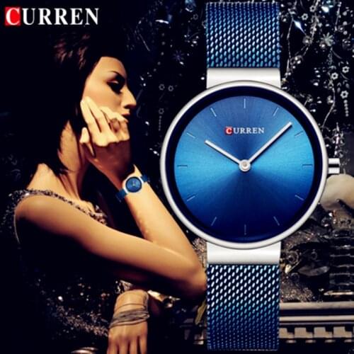 CURREN Brand Ladies Watches Simple Women Luxury Quartz Wristwatch Girl Waterproof Full Steel Clock Gift Montre Femme reloj mujer