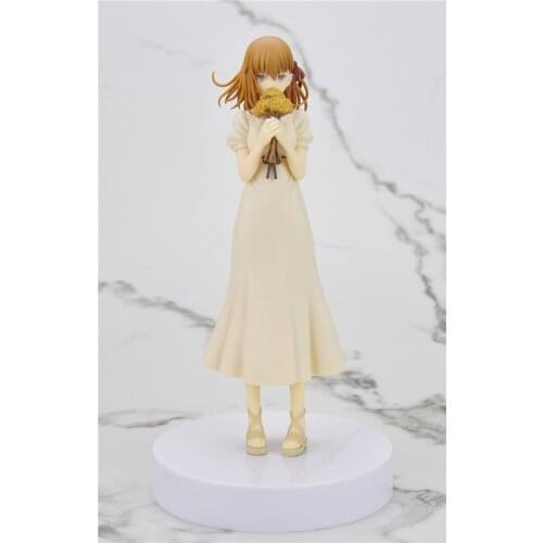17CM Japanese anime figure Fate/stay Night Matou Sakura with flower action figure collectible model toys for boys