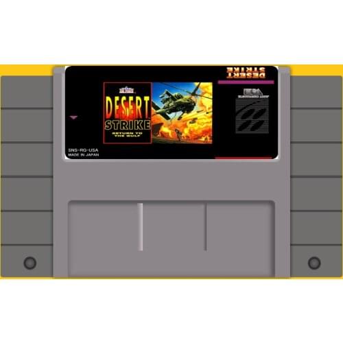 DESERT STRIKE 46 Pin 16 Bit Grey Game Card For USA NTSC Game Player