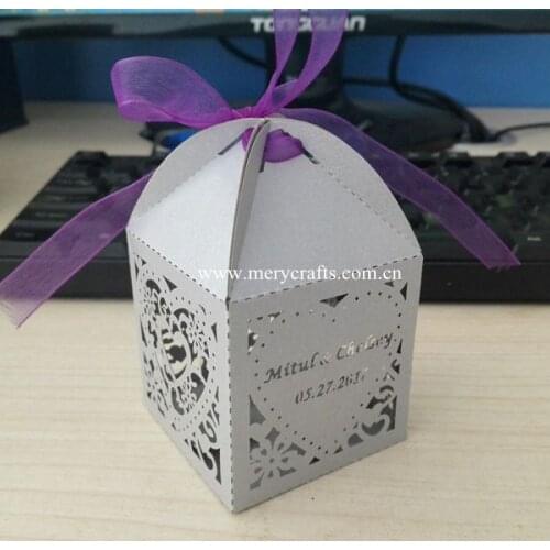 Indian wedding gift box laser cut customized wedding favor boxes gifts from China manufacturer