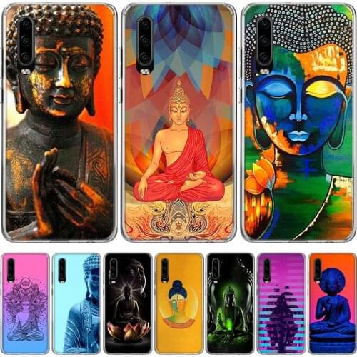 India Buddha Phone Case for Huawei P30 P40 P20 P10 Mate 20 10 30 Lite Pro P Smart Z Plus + Art Luxury Cover Coque
