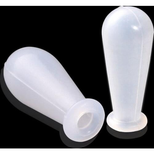 10pcs Transparent silicone rubber cap For glass pipettes Silicone suction ball silicone cap 1ml/2ml/3ml/5ml/10ml