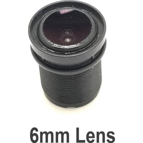 Mini 6mm Lens CCTV Security Camera Lens M12 2MP 1/2.7 Image Format Surveillance