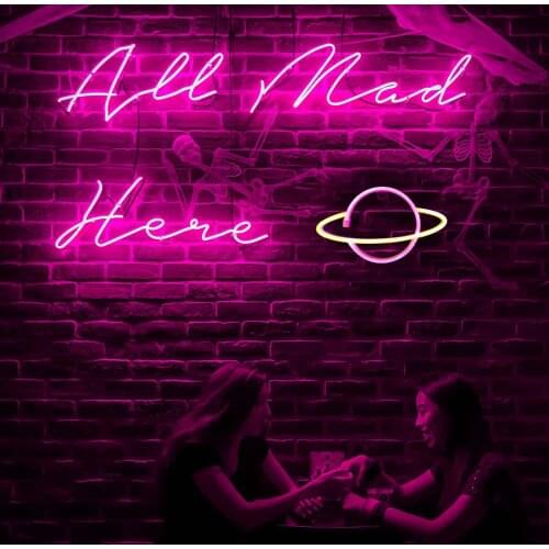 Neon Lamp Light Neon LED Lights Sign Planet Flash Lightning Moon Neon Light Love Cloud Neon Signs For Decoration Xmas Gift Lamp