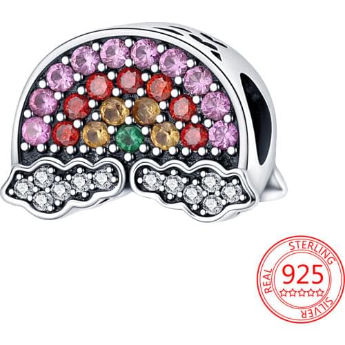 New 925 Sterling Silver Mini Peace Symbol Beads Charm Pendant Diy Jewelry Fit Pandora Bracelet Bangle Original Gift for Women