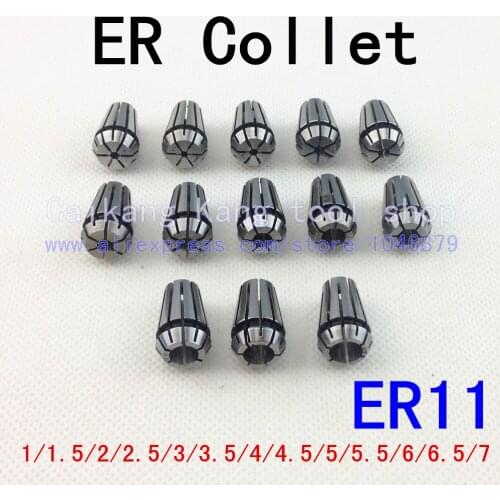 Full 13pcs(13 size ) ER11 PRECISION SPRING COLLET For CNC milling lathe tool Free shipping