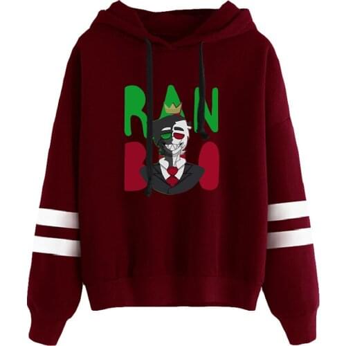Ranboo spring streetwear cotton hoodie text pattern print loose Harajuku casual all-match unisex hoodie tops