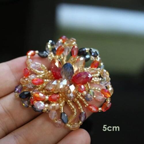 1pc handmade sequin letter patches for clothing DIY rhinestone beaded Sew on patch embroidery applique round parche ropa