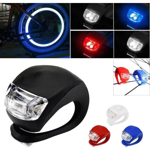 1Pcs Silicone Bicycle Front Light MTB Bike Handbar Light Waterproof Flashlight Night Cycling Warning Lights Bicycle Accessories