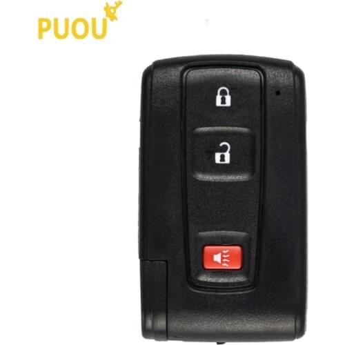 2+1 3 Button Smart Key Shell Fob Cover Case for Toyota Prius Corolla Chr Yaris Rav4 Auris wth Insert Blade