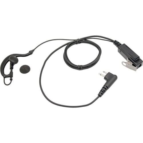 2 Pin G Shape Clip-Ear Headset Walkie Talkie Earpiece for Motorola Two Way Radio CP200 CP200D CP185 DTR650 PR400 EP450 CLS1110