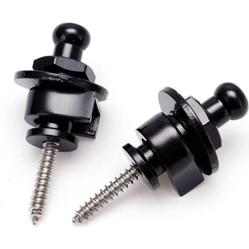 2PCS Strap Lock Security Lock End Button Guitar Straps Belt buckle for guitar