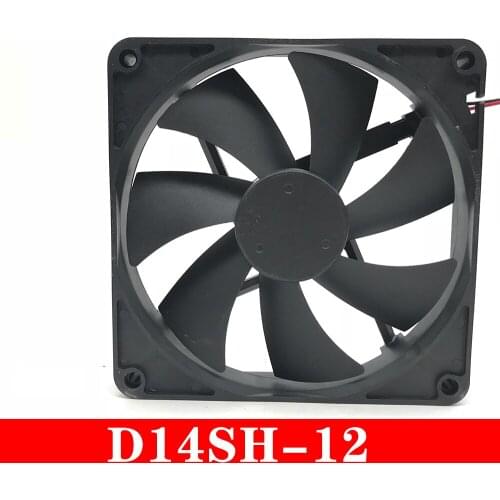 Power Supply Fan D14SH-12 Silent Cooling Fan 2Wire 140mm*140mm*25mm 12v 0.70A