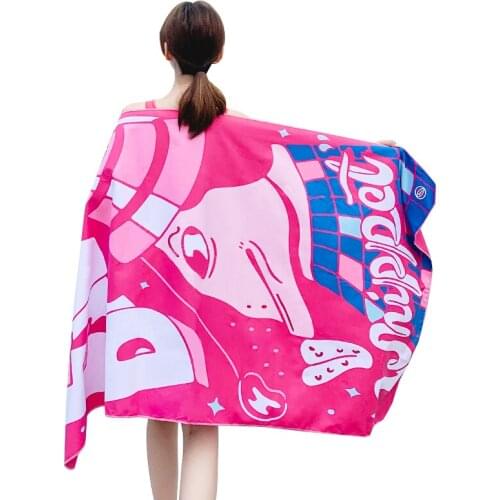 Quick dry Summer Pool Swim Towel Blanket printed floral bibulous bath large towel adult beach towel bathrobe toalha de banho