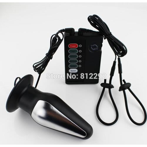 Extreme Electro Bult Plug Electro Sex Therapy Anal Plug Electric Shock Electrical Stimulation Medical Toys