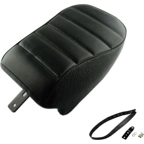 New Motorcycle Black Stripe Leather Rear Passenger Pad Seat For Harley Sportster Iron XL883N XL 883 883N 2016 2017 16 17