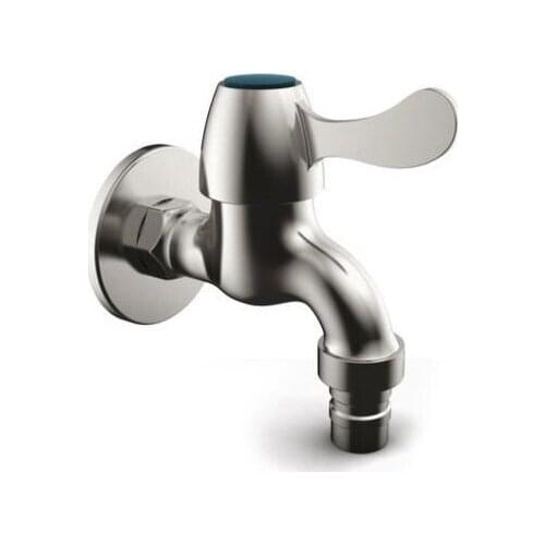 Stainless Steel bathtub faucet bibcock tap, Wall mounted bibcock tap for washing machine, Bathroom mop pool wall faucet chrome