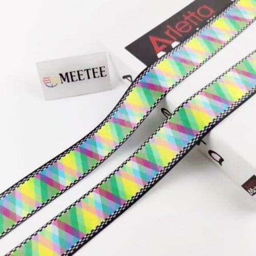 5m 38mm 1mm thick Fashion Printed Ethnic Jacquard Webbing Bags Strap Belt Ribbons DIY Tape Bias Binding Sewing Accessories